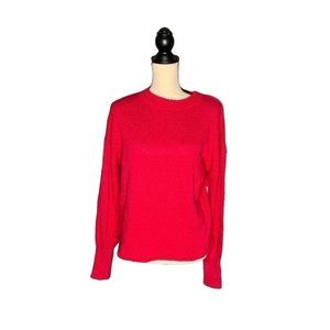 Abound Red crew neck sweater Women's size S